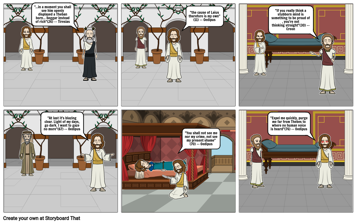 Oedipus the King - Storybaord Storyboard by 827ba710