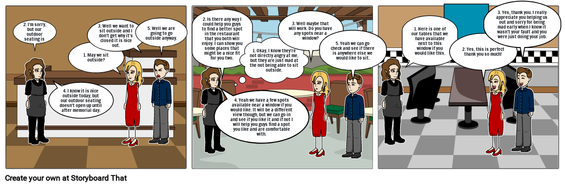 Customer Service Comic Strip