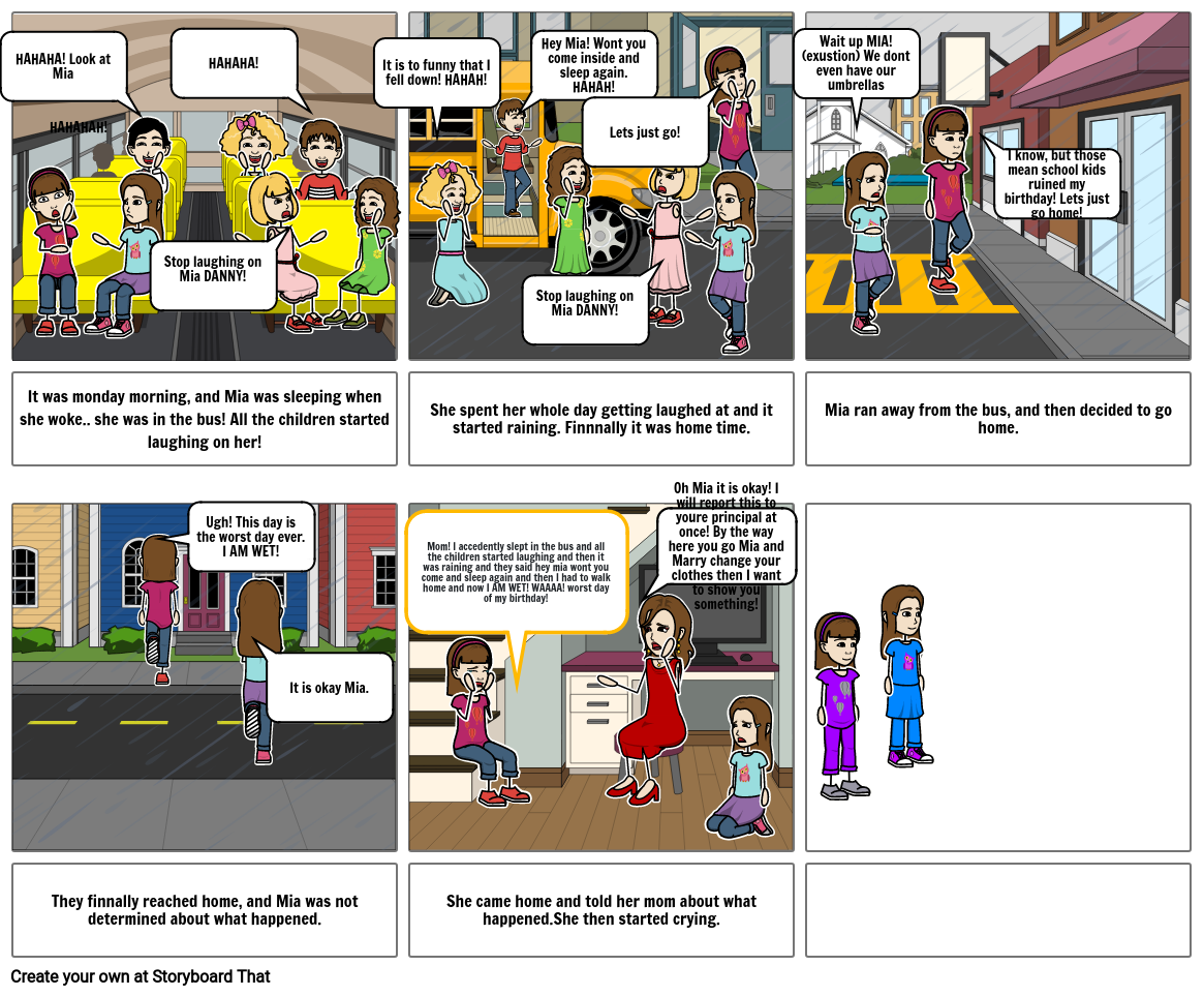 Mia's birthday Storyboard por 82a04973