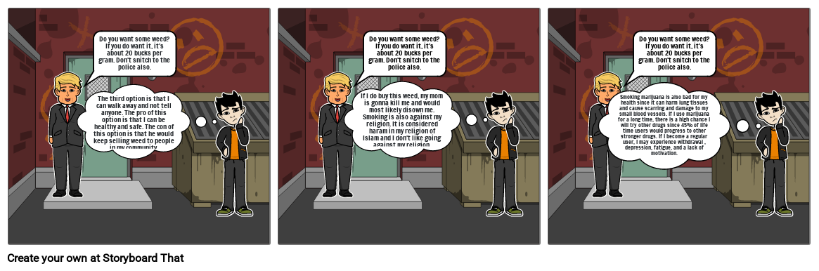 Decision Making part 2 Storyboard por 8325cc96