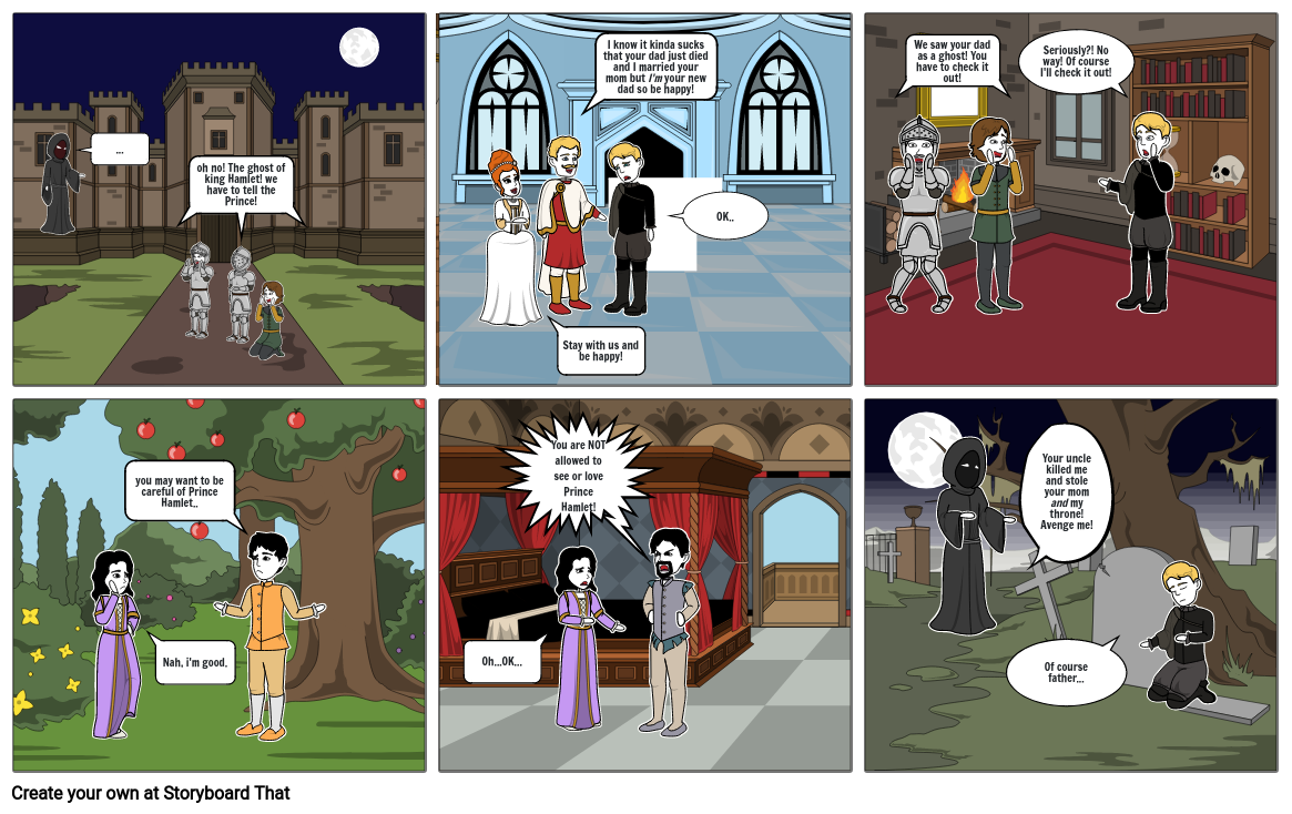 Hamlet Act Storyboard By F