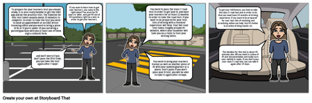 Drivers Licence Storyboard