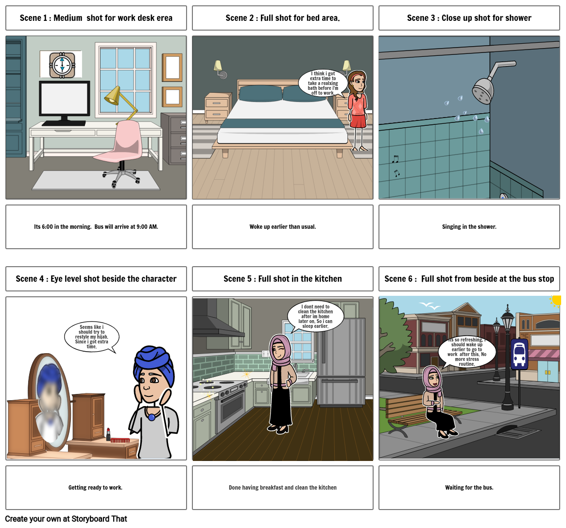 Starting New Daily Routine Storyboard by 83e04fce