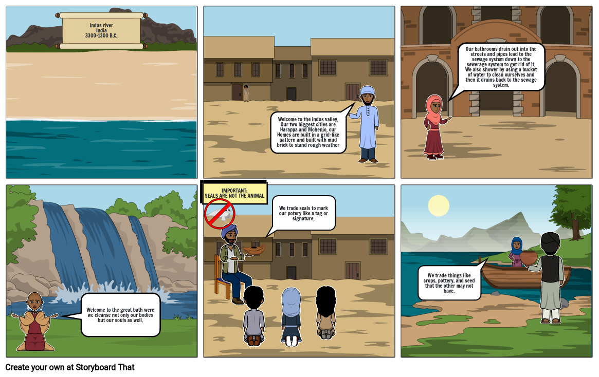 indus river vally Storyboard by 83e36e7c