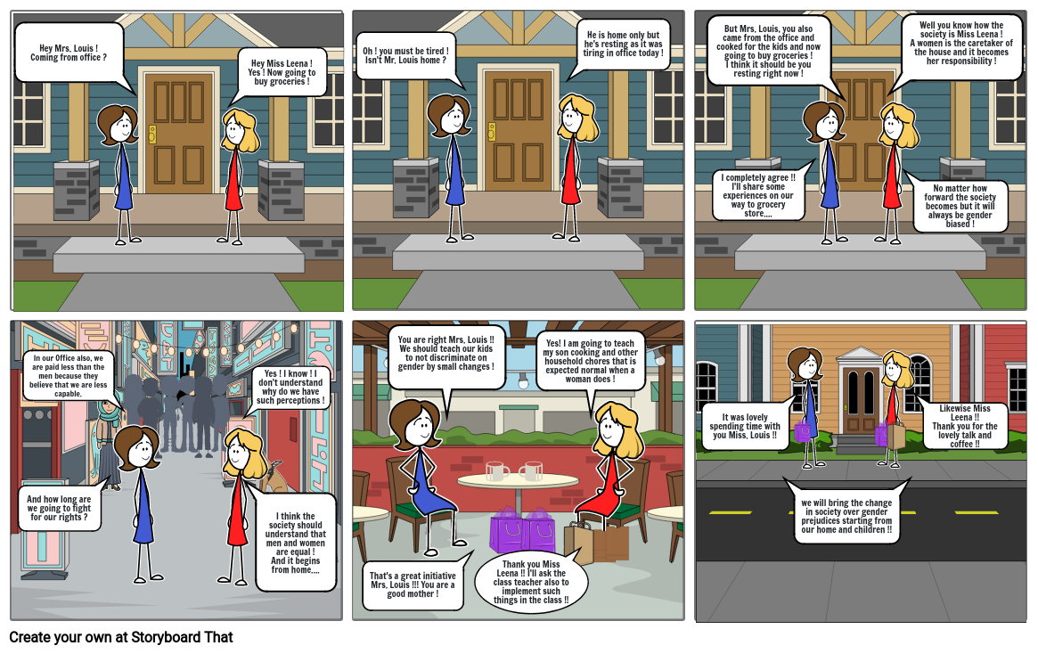 Social Prejudice for Women Storyboard por 842e1c70