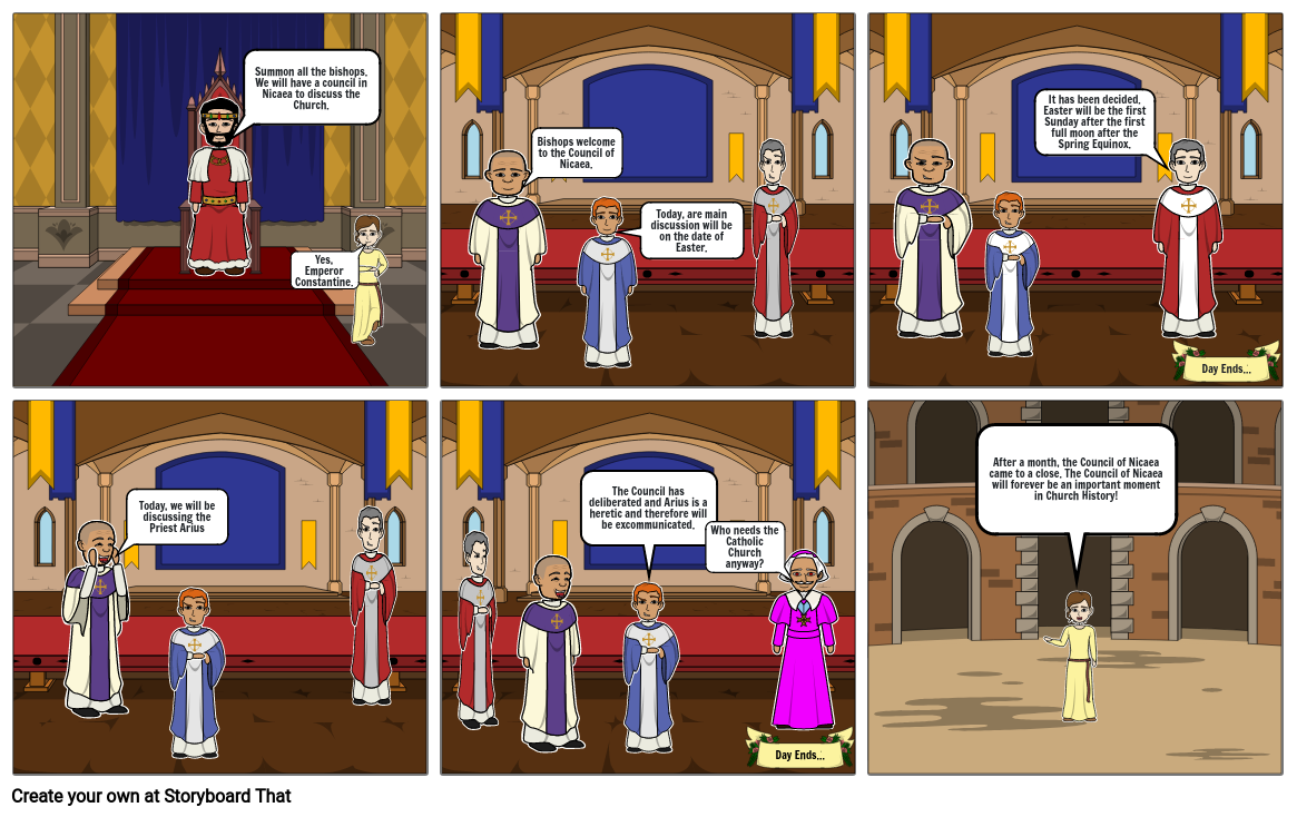 Council of Nicaea Comic Strip