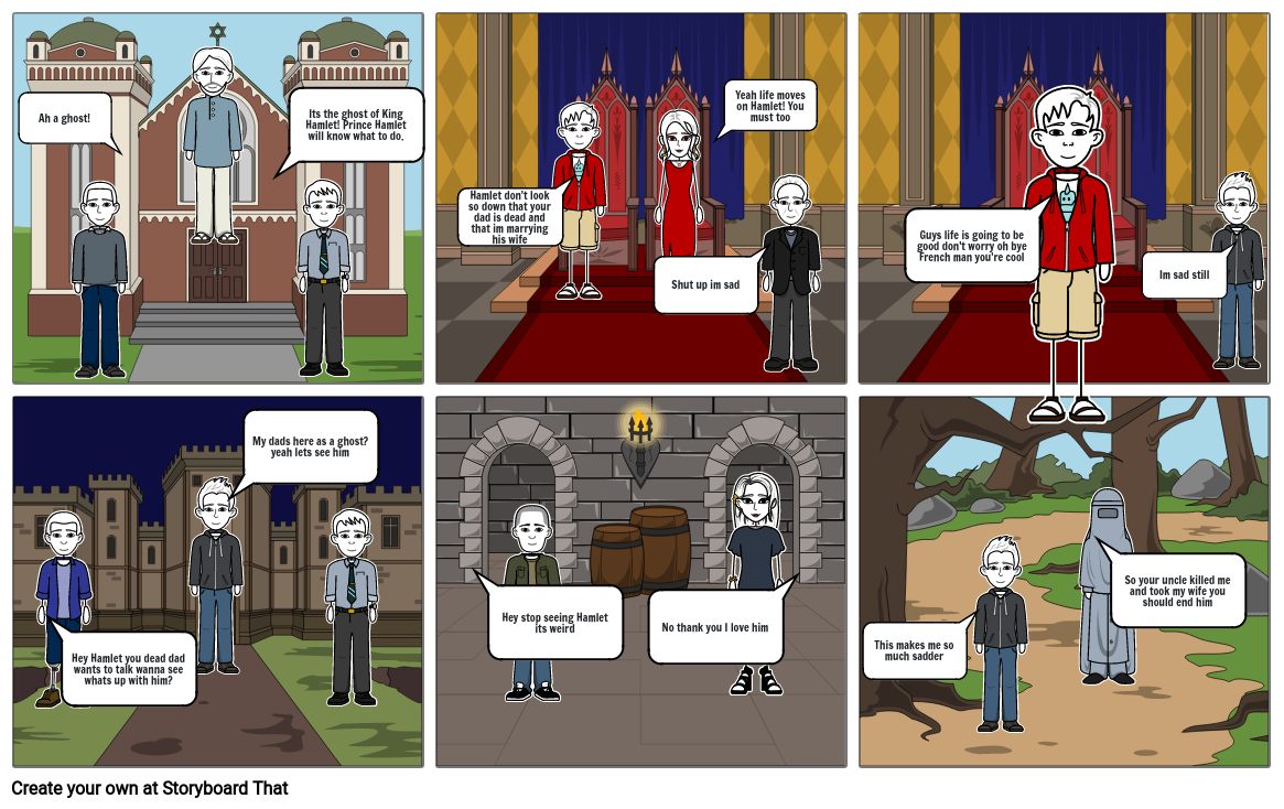 Hamlet in a Nutshell Storyboard by 8485842a