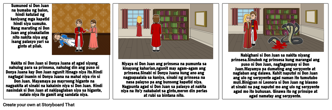 Ibong Adarna Lesson 4 Storyboard von 855511ce