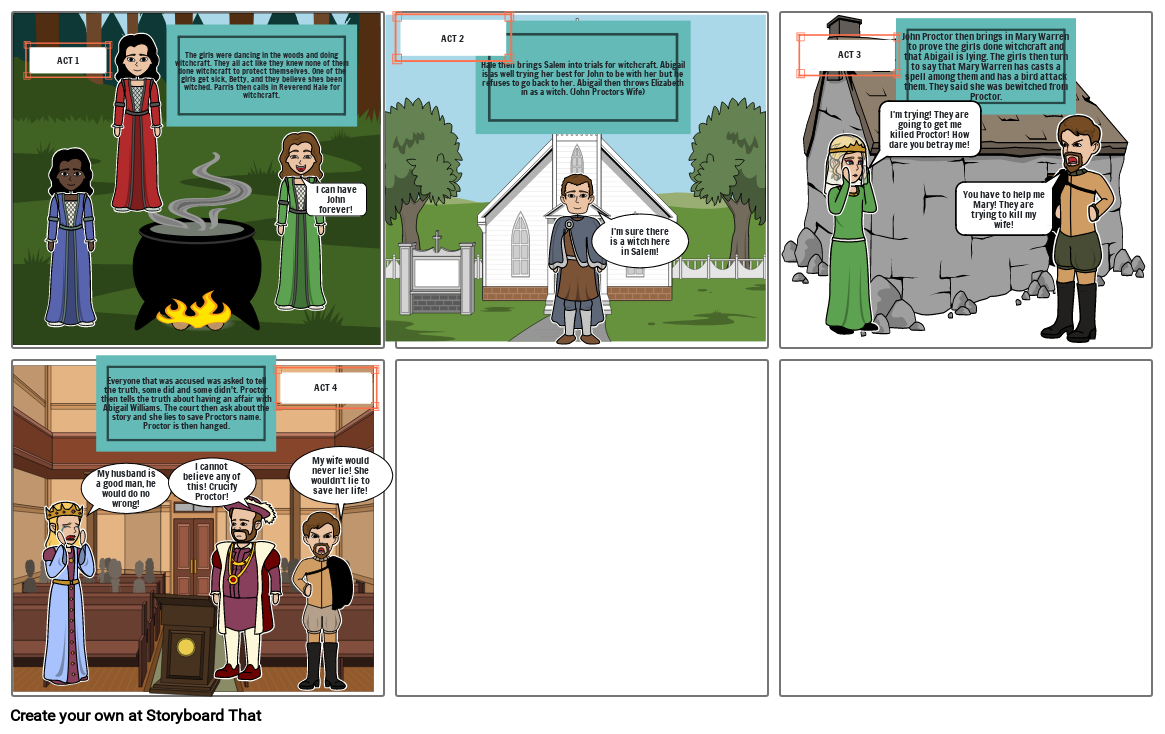 The Crucible Storyboard by 85e72a70