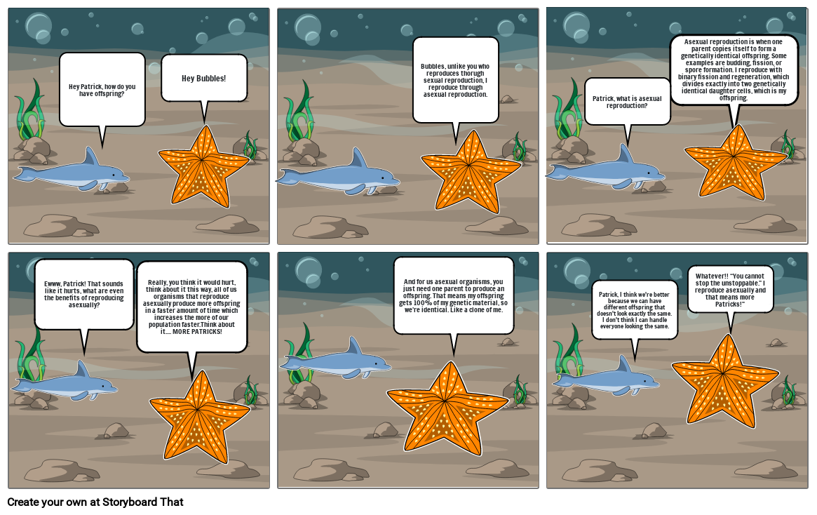 Extra Credit: Bubbles and Patrick the Star Comic Strip