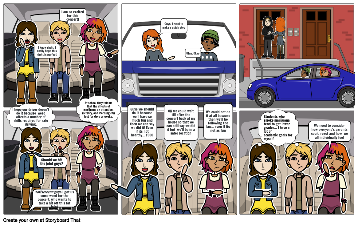 Decision Making Comic Strip Storyboard by 860b2428