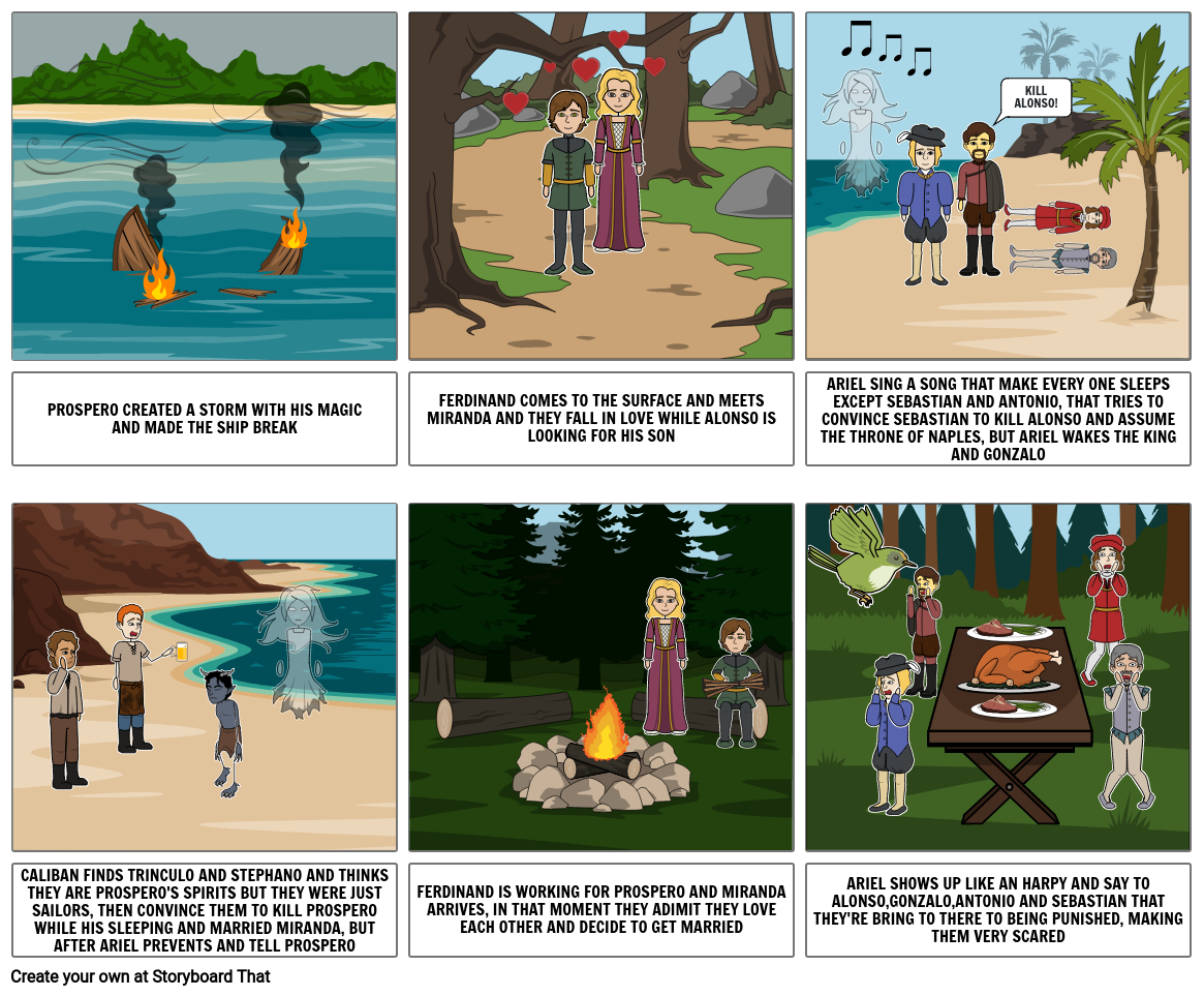 THE TEMPEST STORYBOARD Storyboard By 860c0497