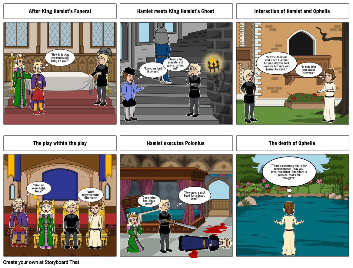 Hamlet Storyline Storyboard by 86811147