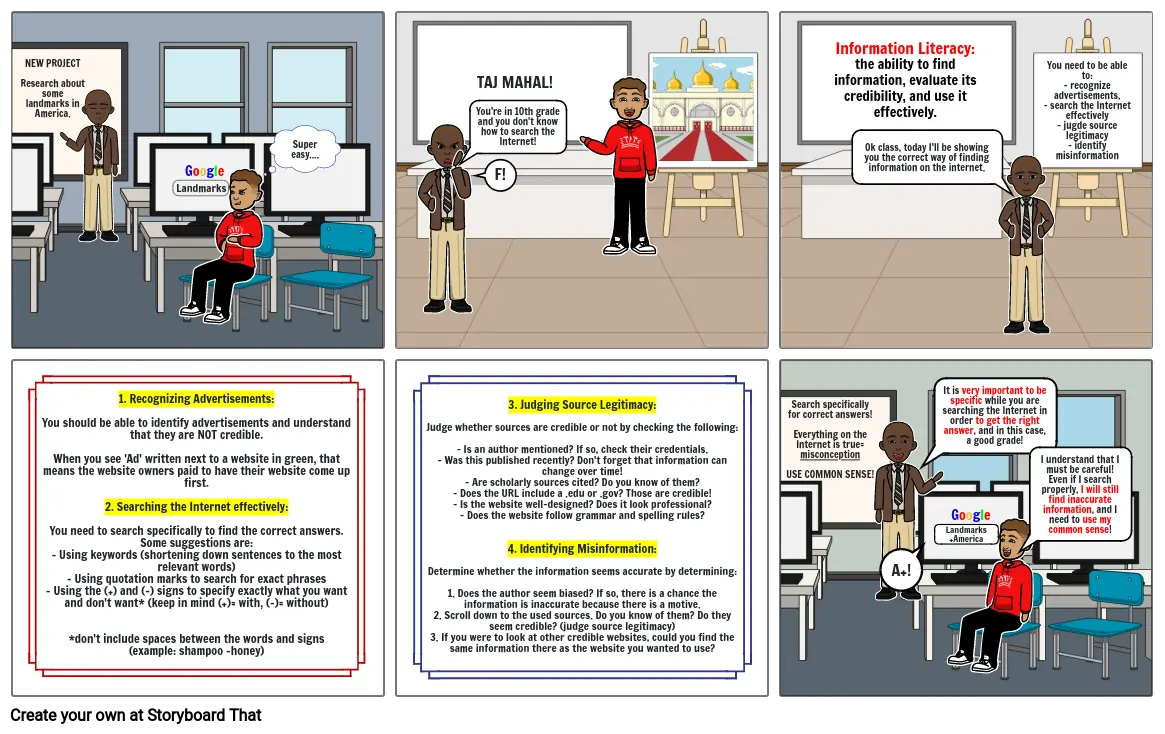 Information Literacy Comic