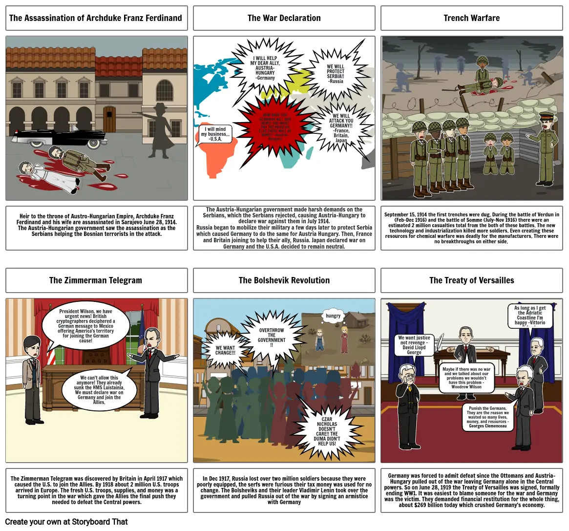 wwi storyboard