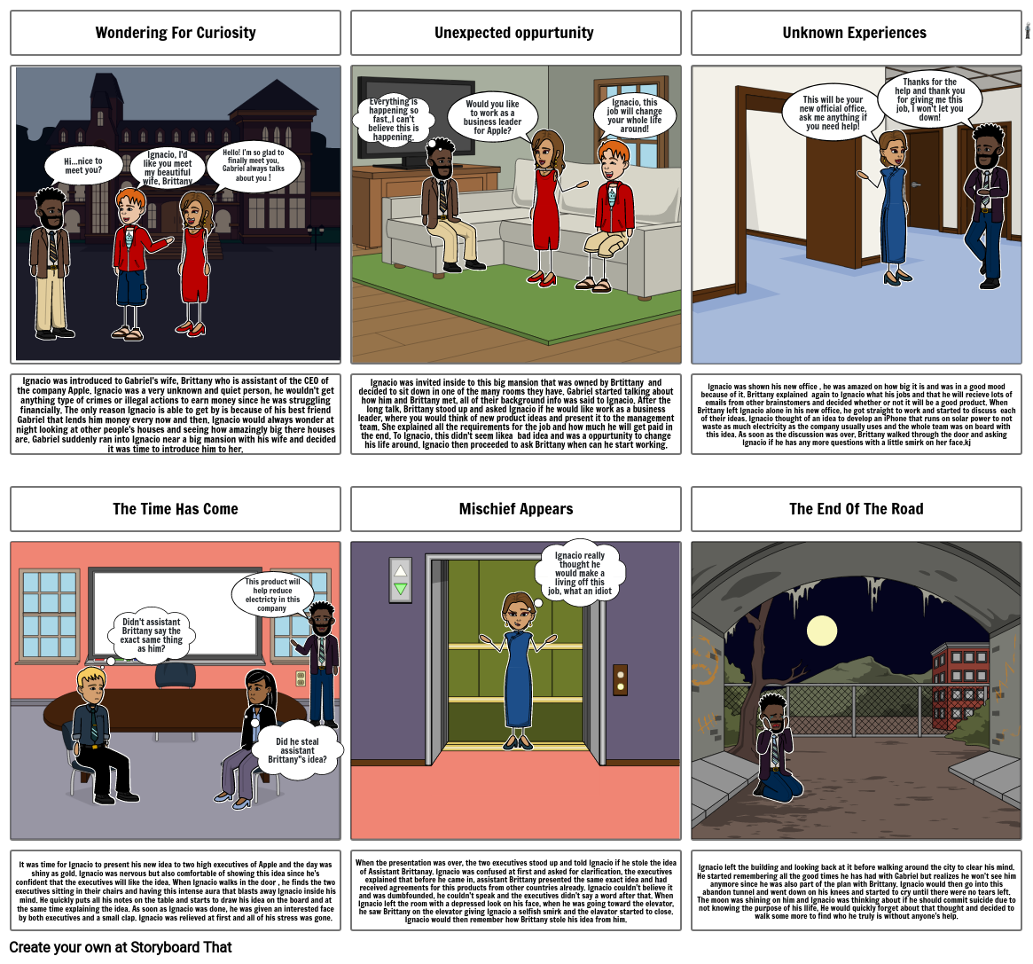 Narrative Project Storyboard By 86b740e7