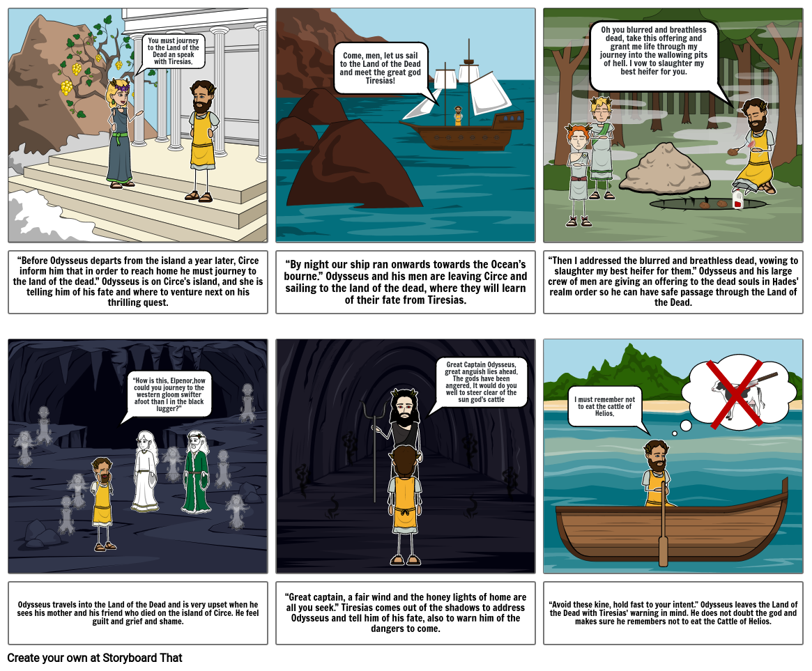 The Odyssey: The Land of the Dead Storyboard por 86b97a9d