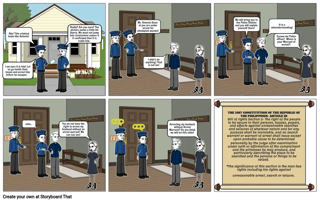 BILL OF RIGHTS- COMIC STRIP