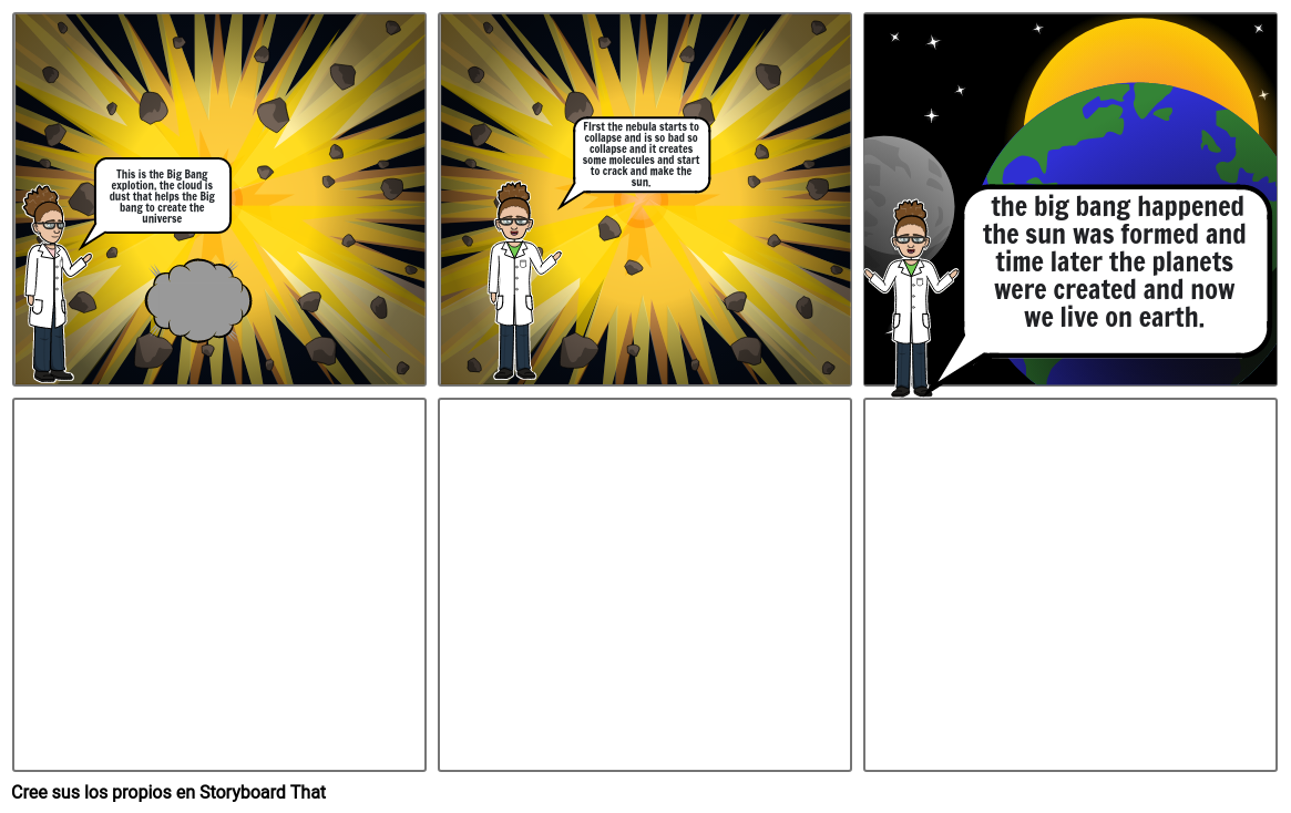 Comic Astronomy Storyboard by 87395f00