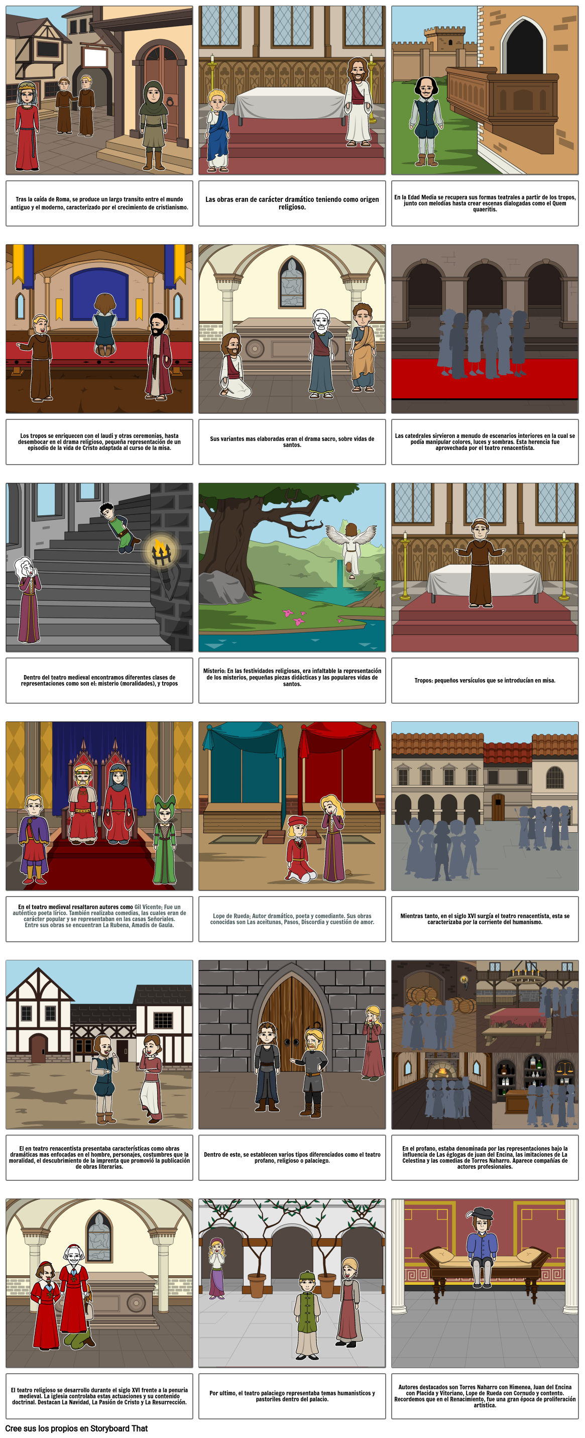 historia-del-teatro-medieval-y-renacentista-storyboard