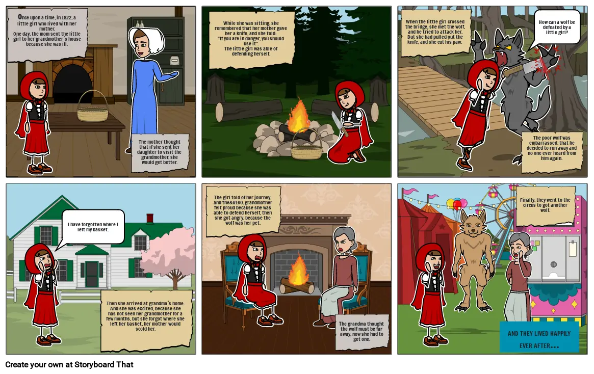 The little red riding hood Storyboard by 878b4f3b