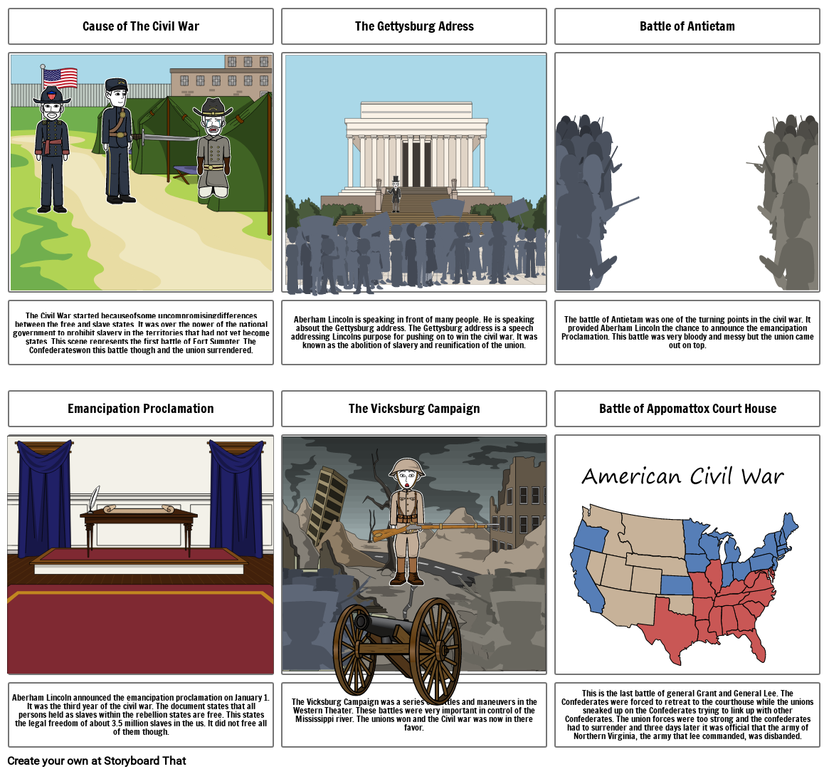 Civil War Storyboard by 879a0c4a