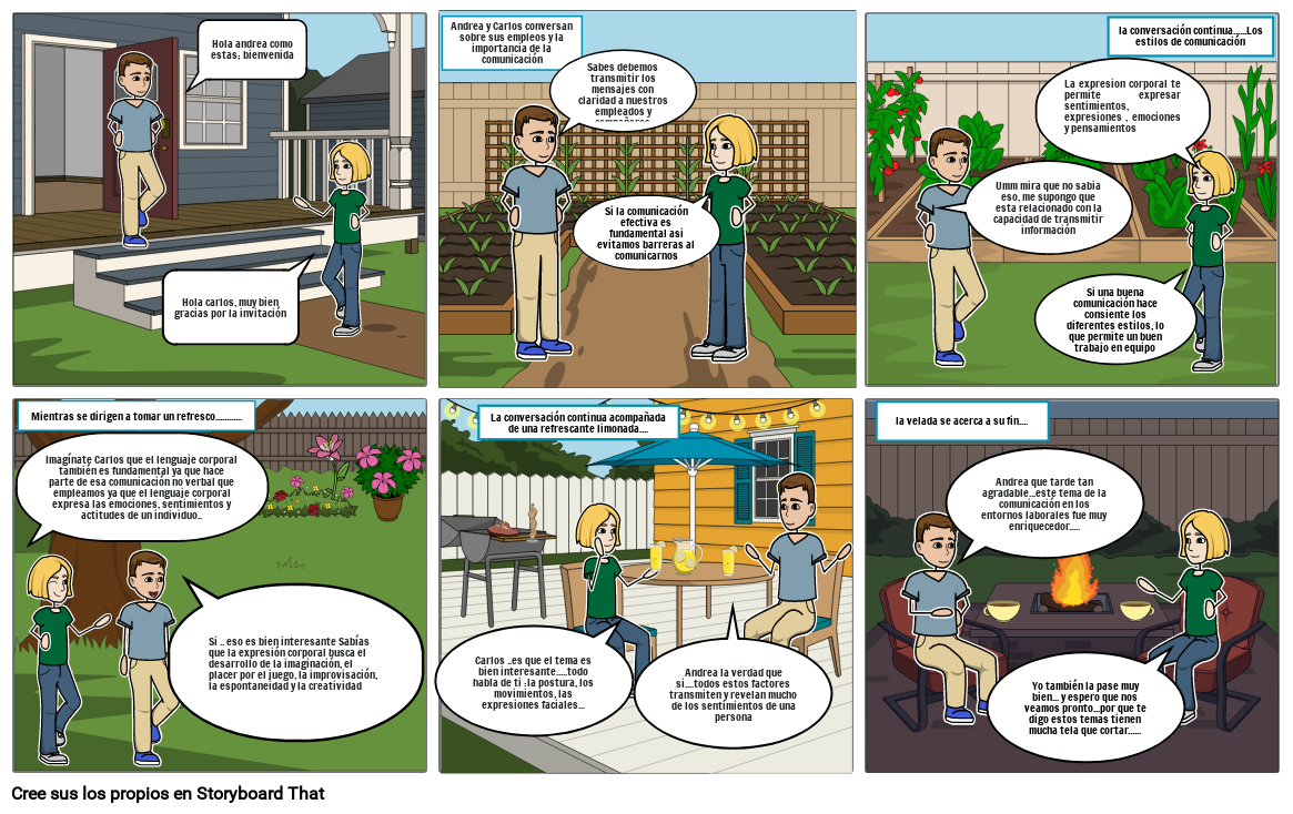 Historieta tipos de expresion corporal