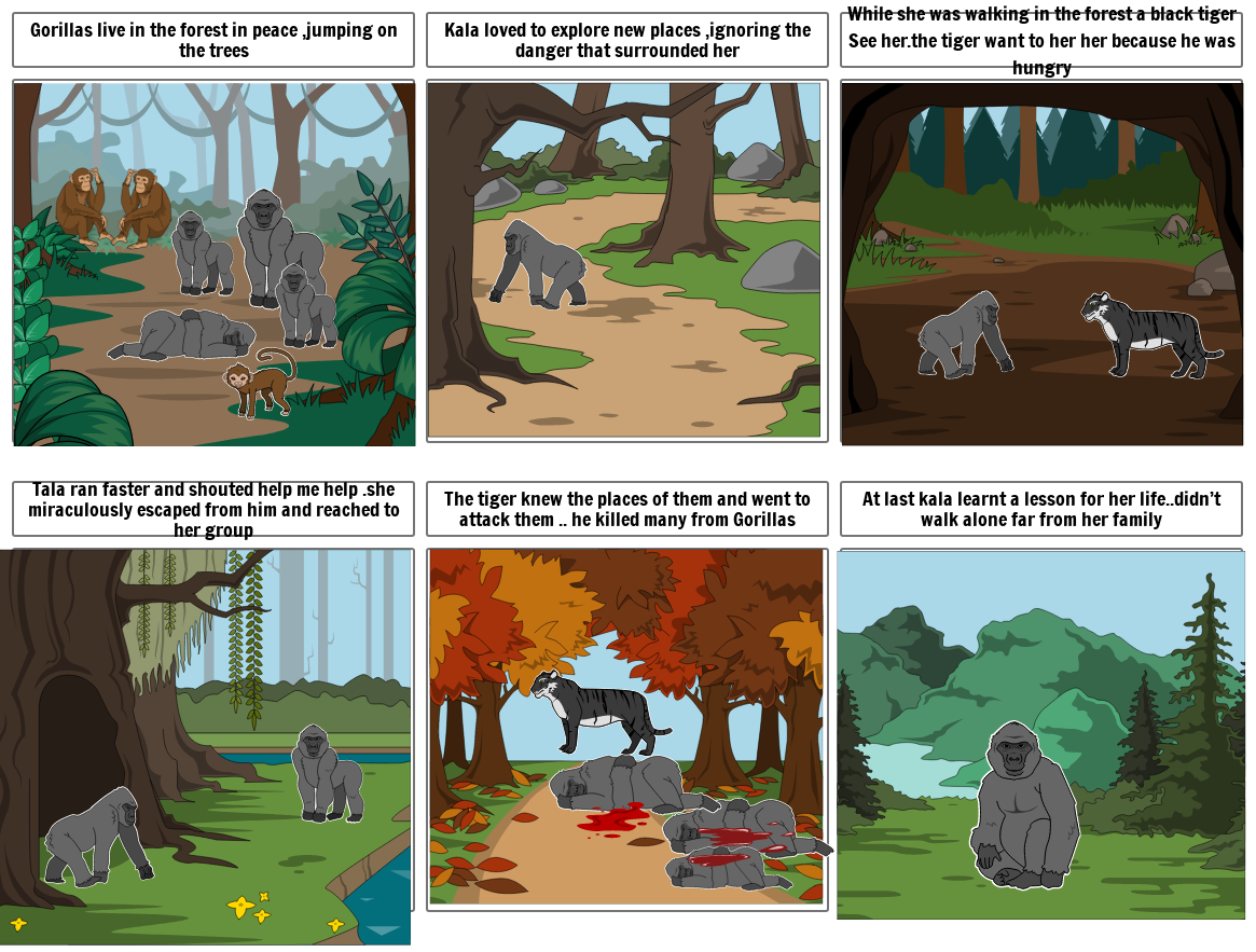 Gorilla Storyboard by 87ae0e63