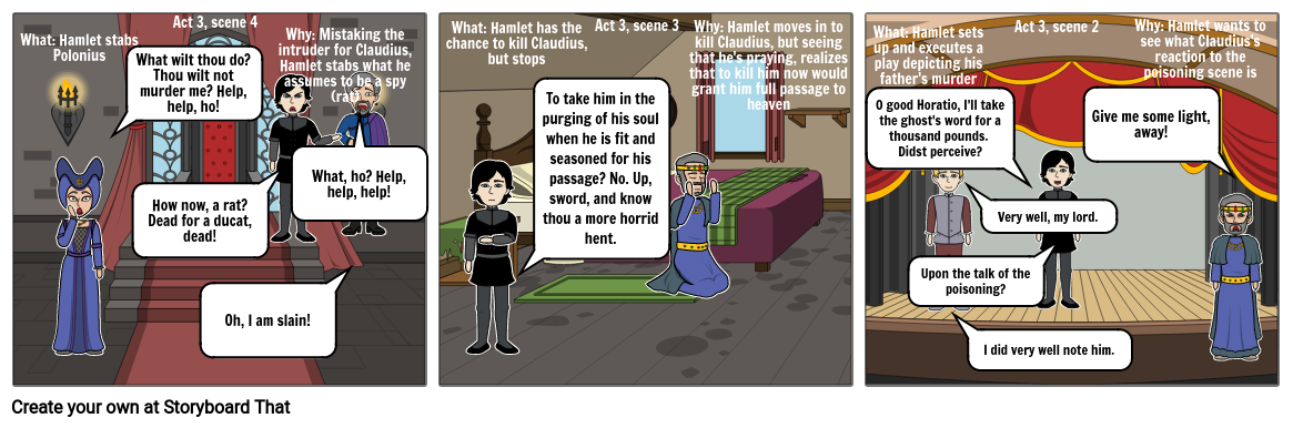 Hamlet Act Kindig Storyboard By Fdb F