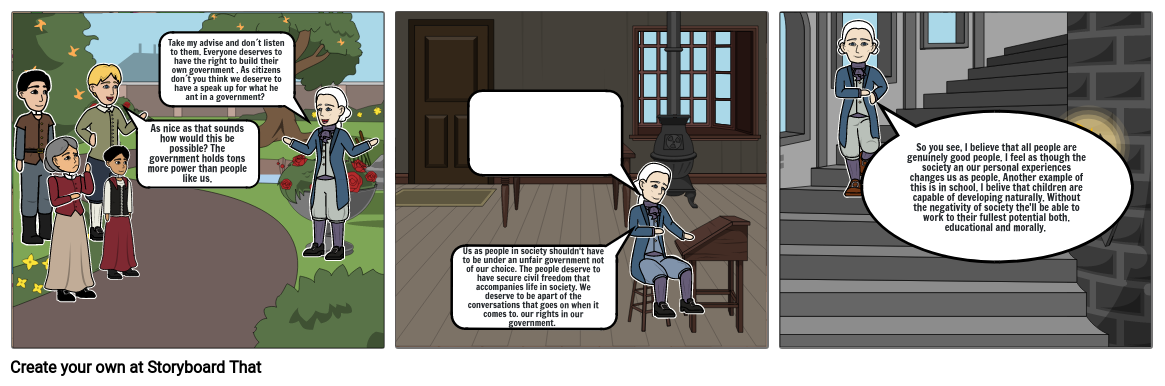 Jean-Jacques Rousseau Storyboard by 88133d7f