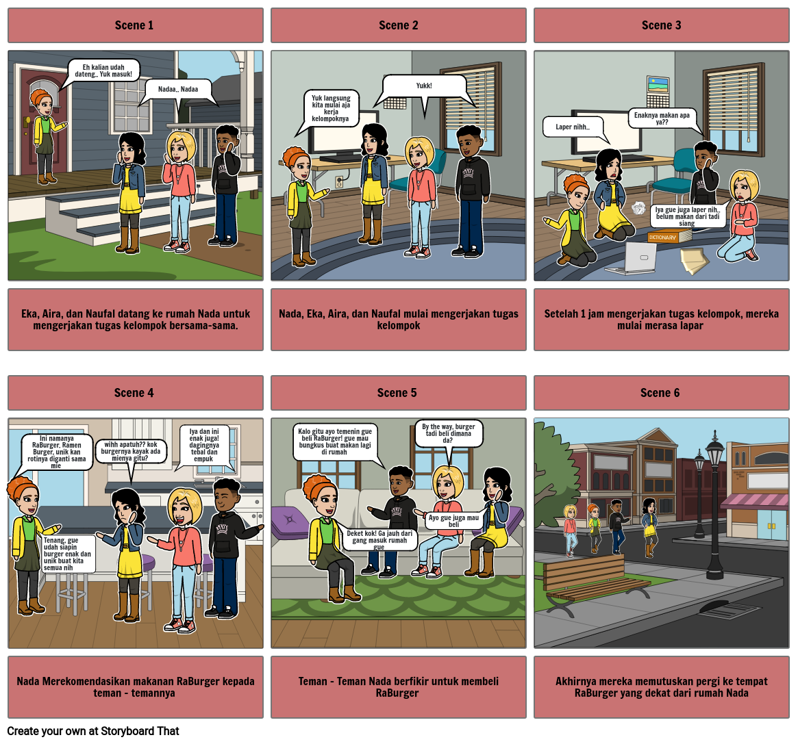 RaBurger Storyboard