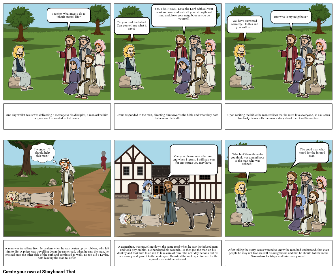 The Good Samaritan Storyboard by 888b8a25
