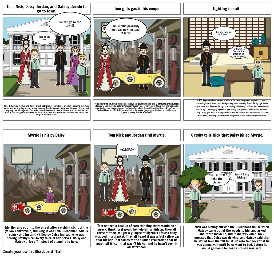 the great gatsby Storyboard by 892d4277