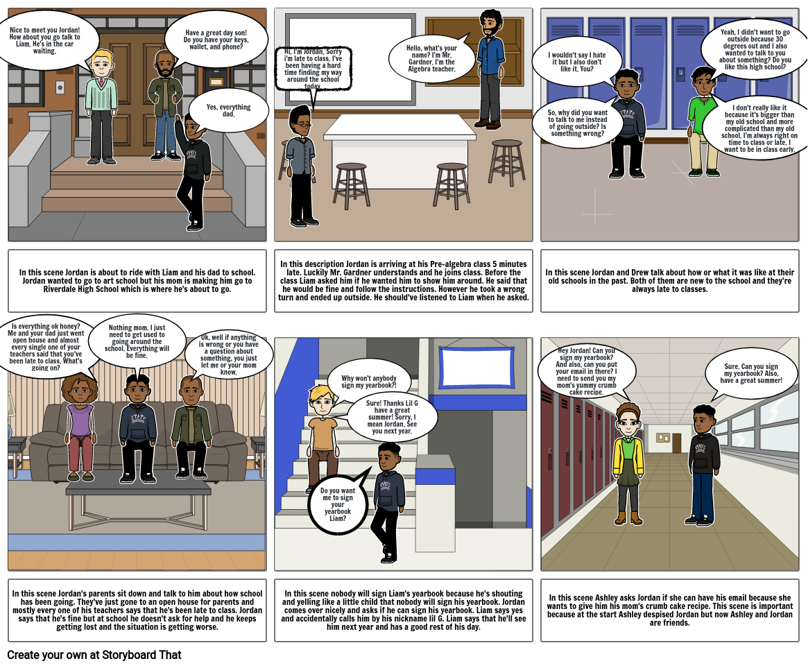 Luca Anderson New Kid Comic Strip