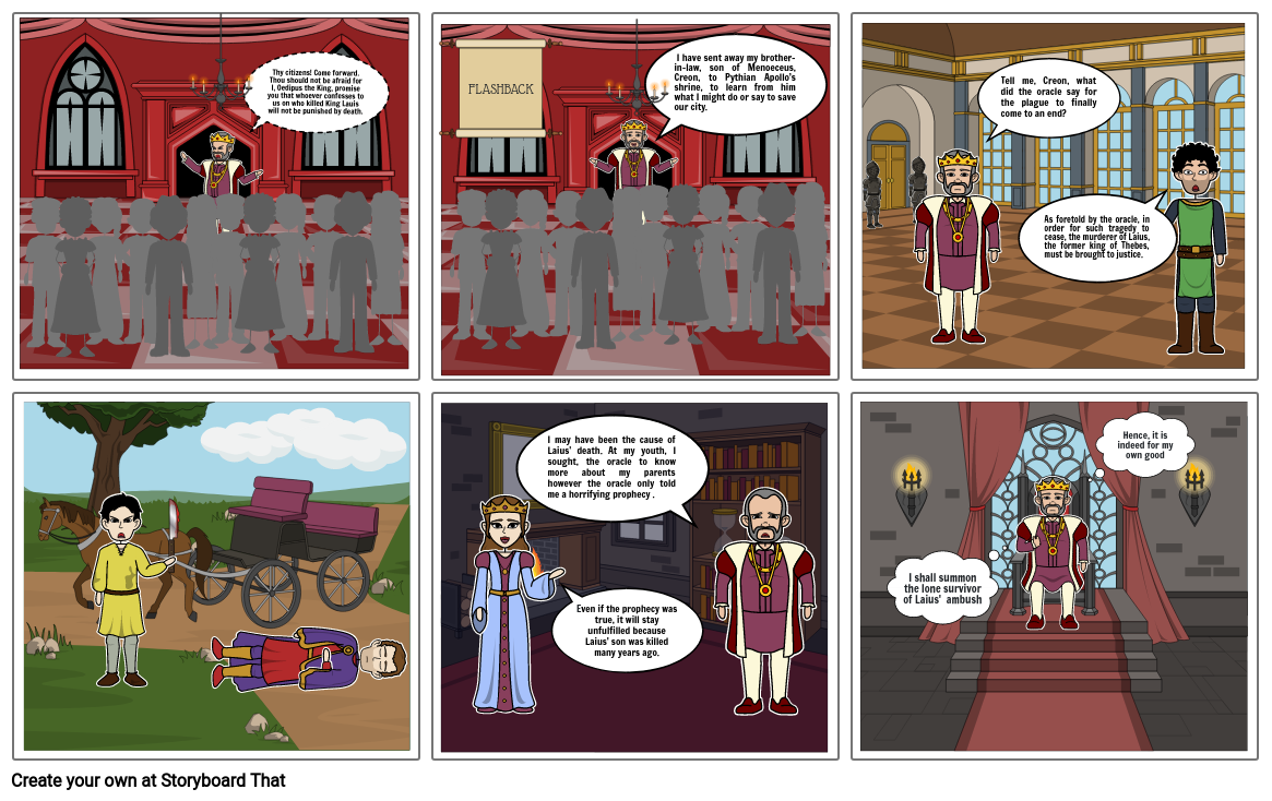 Oedipus Rex Storyboard By E