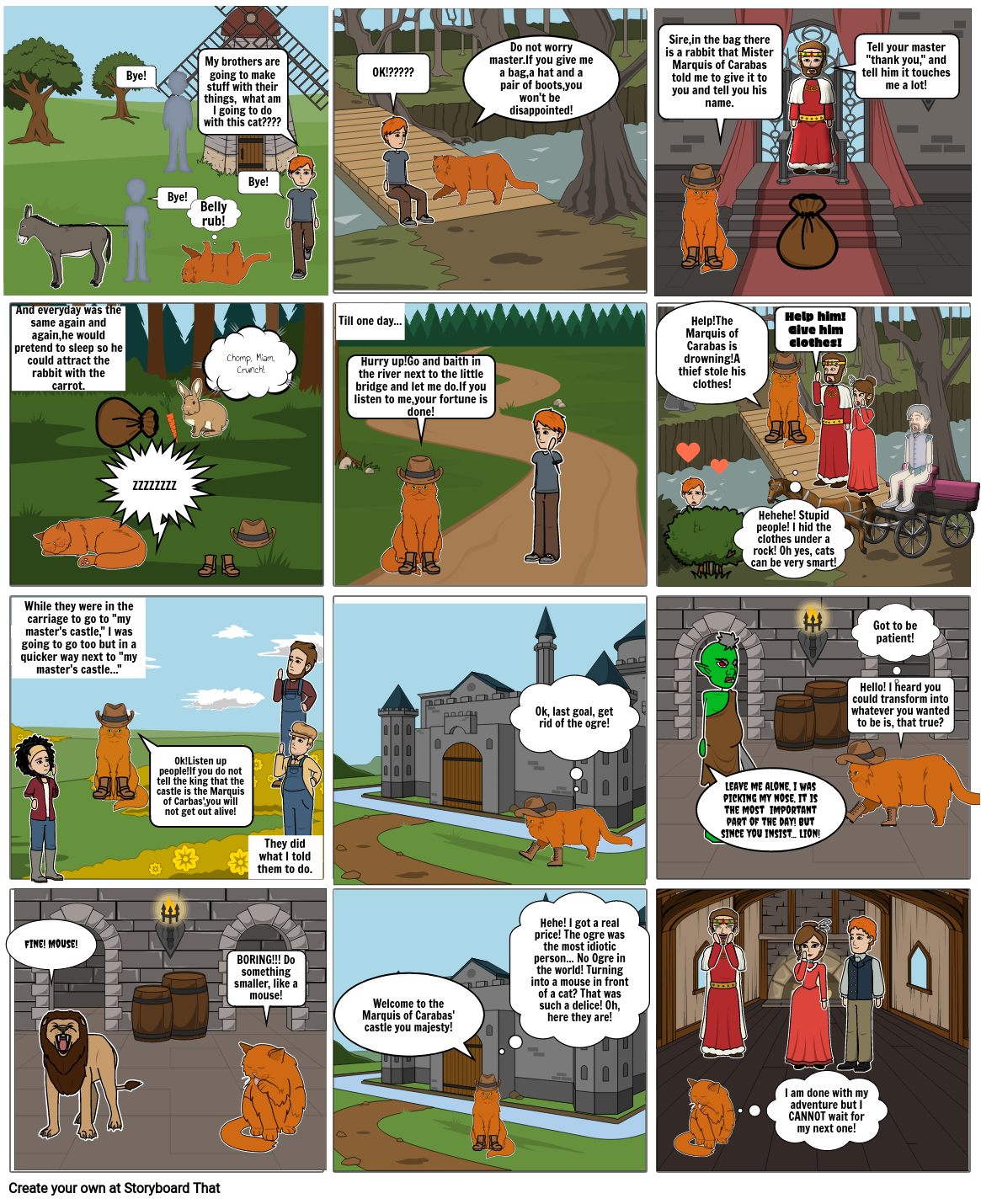Puss In Boots Storyboard By 895e161b
