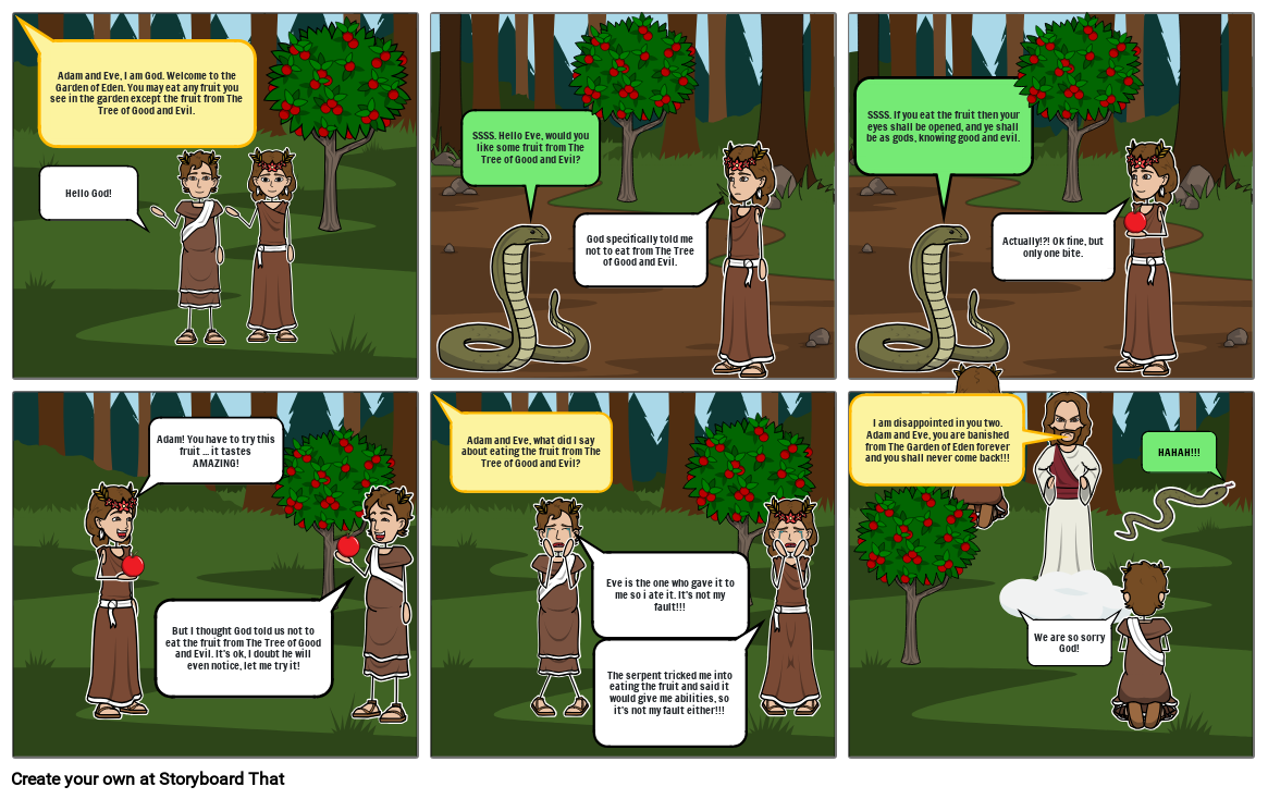 Adam And Eve Comic Strip