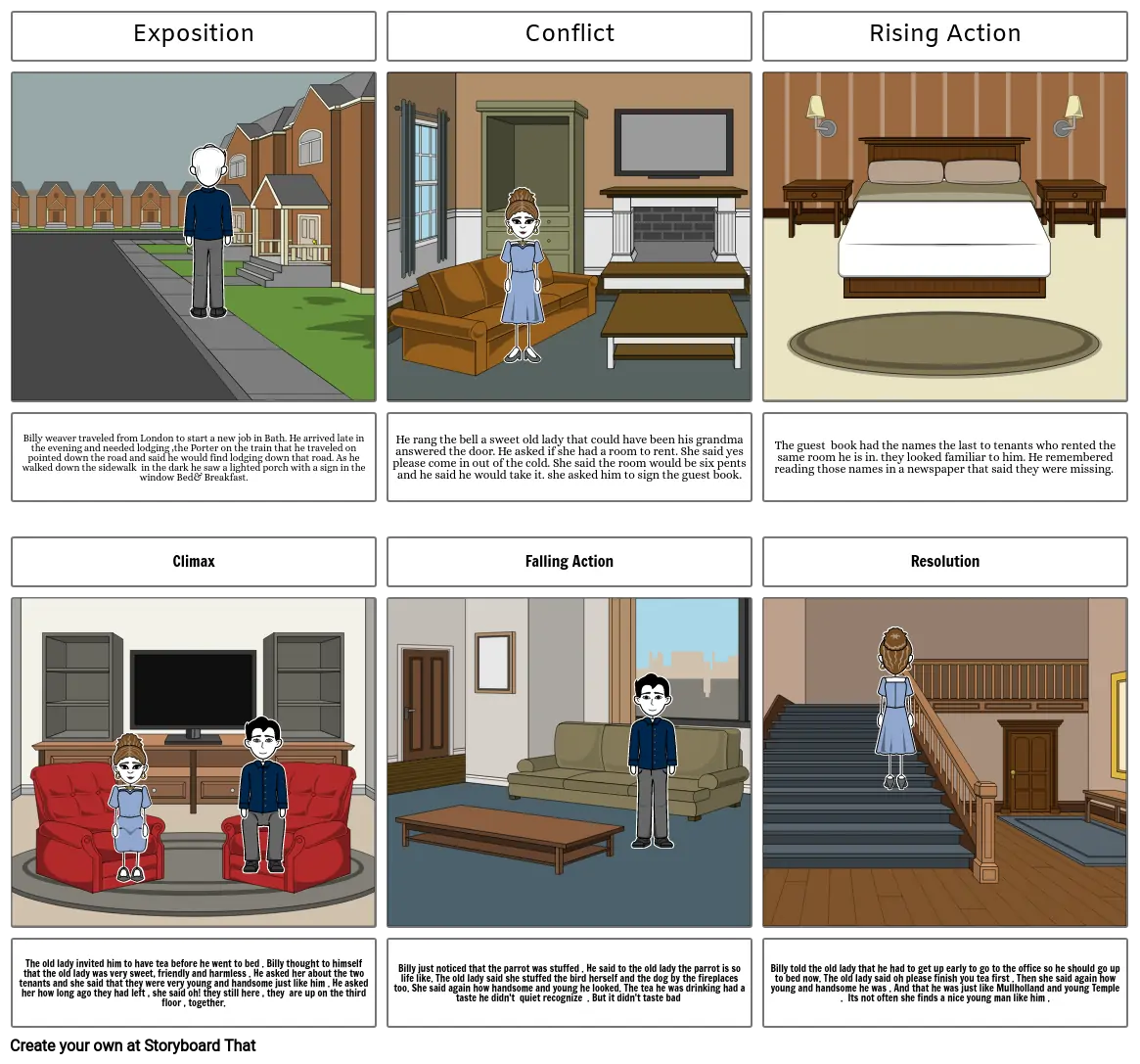 English story board