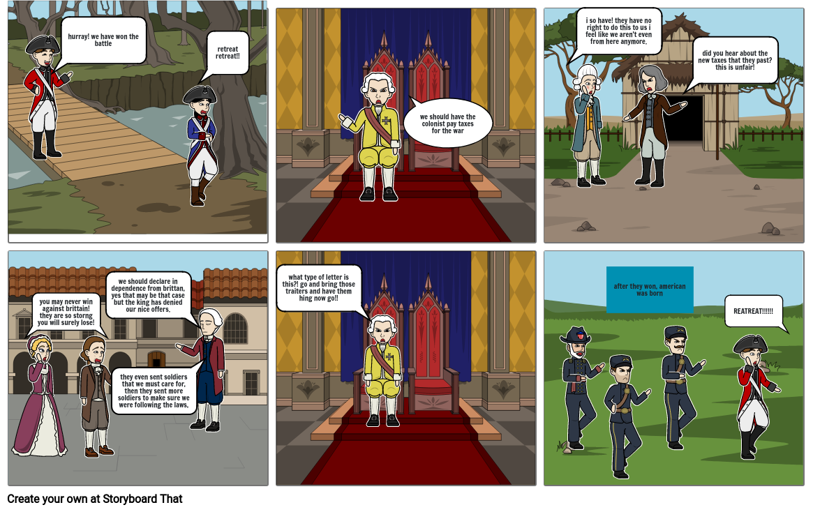 How The Declaration Of Independence Storyboard