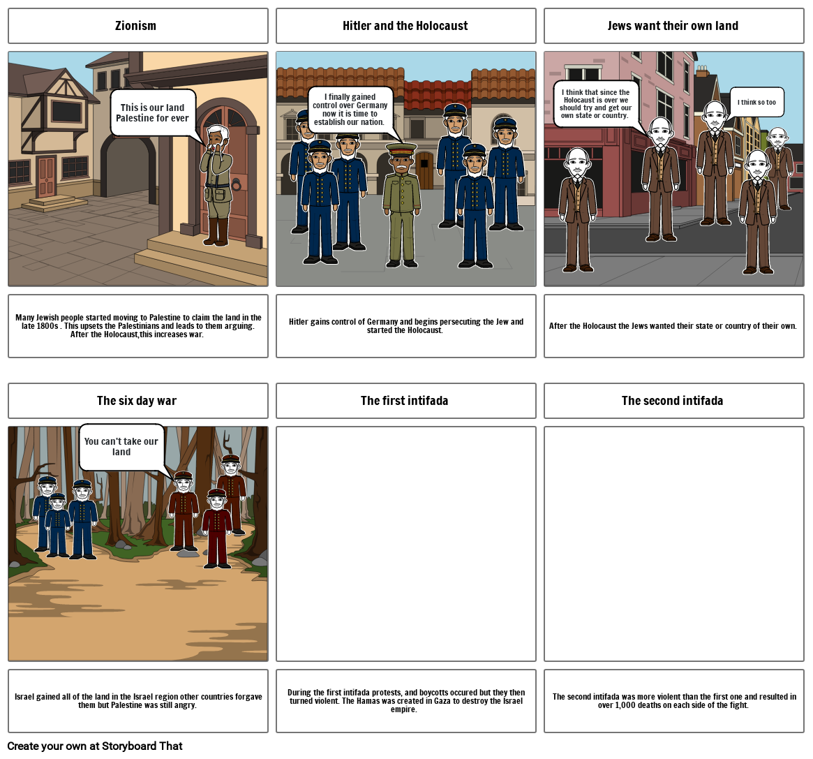 Peyton's Israel and Palestine storyboard Storyboard