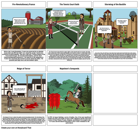 A French Revolution Storyboard
