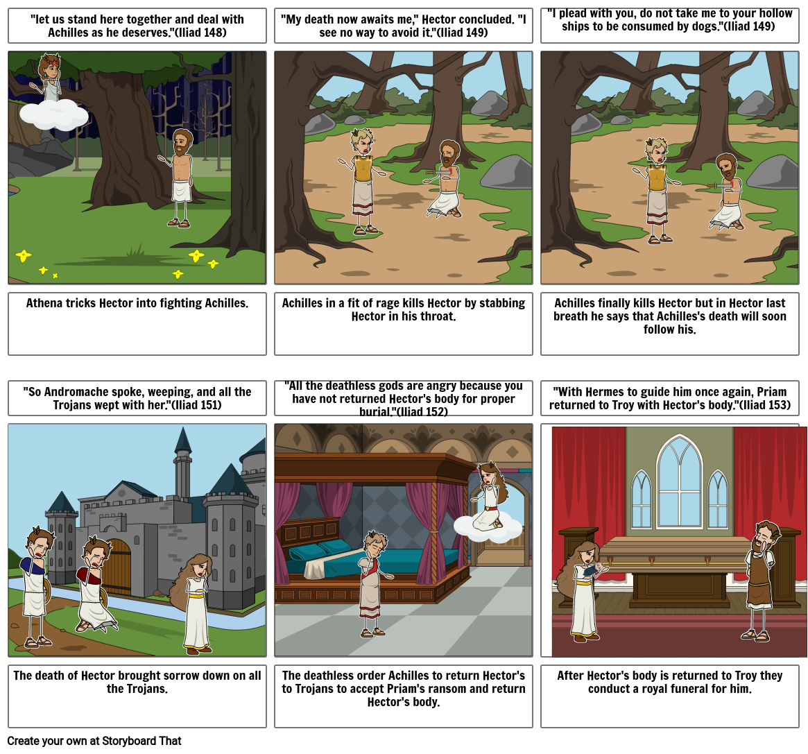 The Iliad part 2 Storyboard por 8ac20ff0