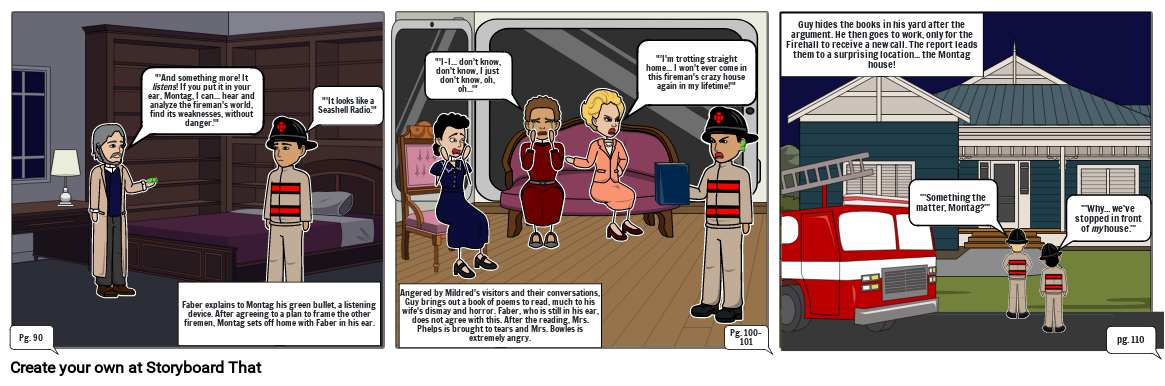 Fahrenheit 451 Comic Strip-Balega and Wolfgang