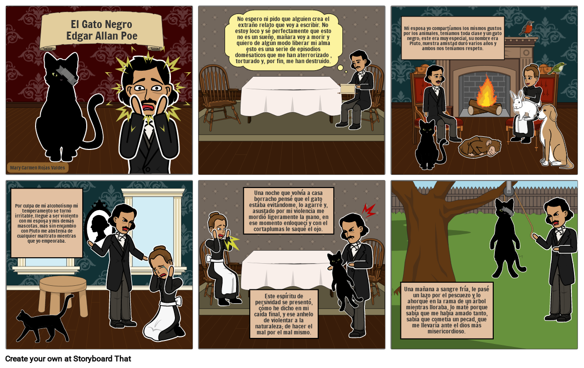 Gato negro Storyboard by 8bfc1b0e