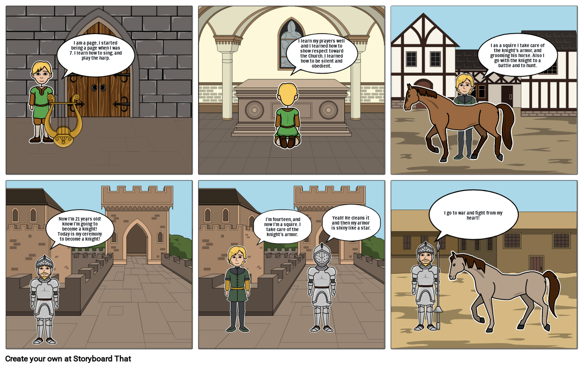 Medieval Times Storyboard By 8c024226 