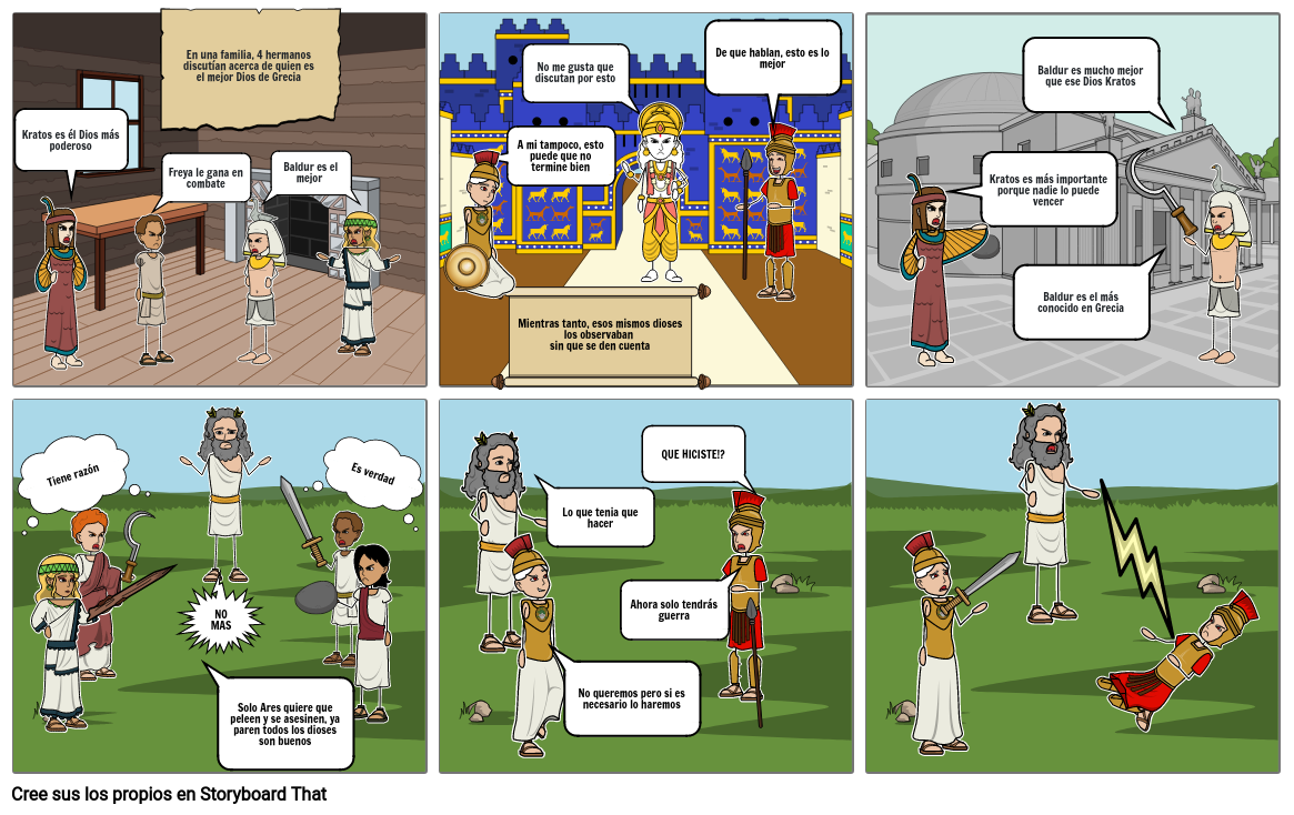 Comic De La Mitología Griega Storyboard By 8c1a04f1