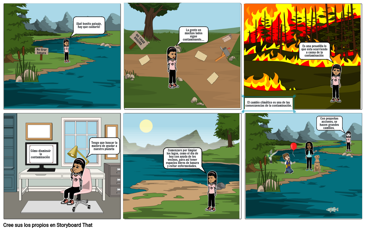 LA CONTAMINACIÓN Storyboard by 8c6d3b8a