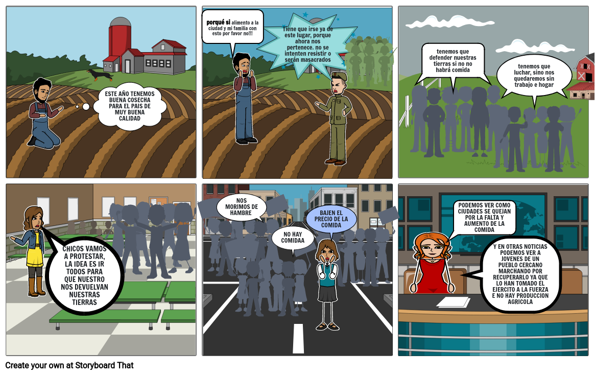 PROBLEMA colombiano Storyboard by 8c72de47