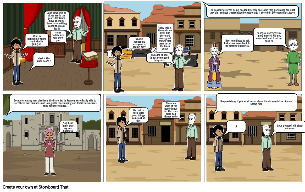 Black Death Story bored Storyboard by 8c7459eb