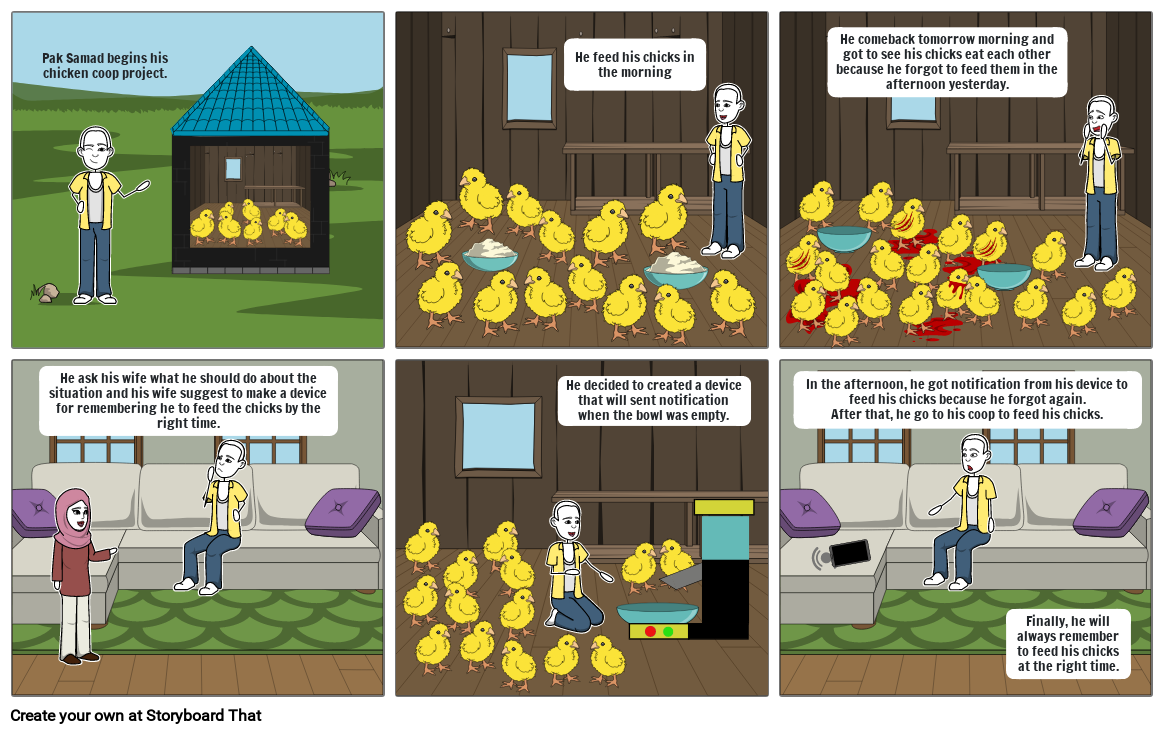 Pak Samad 's Chicken Coop Storyboard by 8c91f97f